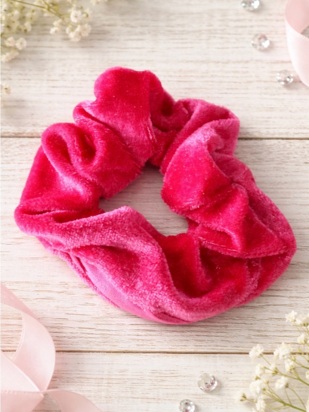 Scrunchie Hair Accessory With Zipper Pouch